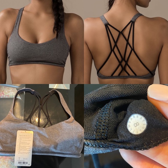 lululemon athletica Other - Lululemon Free To Be Zen Bra
Heathered Black 8